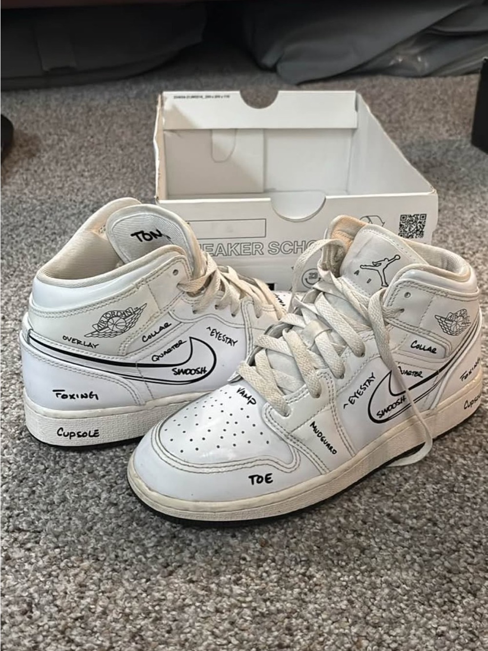 Air Jordan 1 Mid Schematic